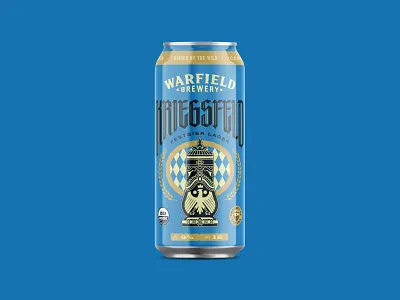 Kriegsfeld Festbier beer design illustration packaging