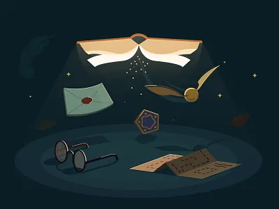 A Harry Potter illustration cute harry potter harrypotterlover hogwarts illustration magic vector