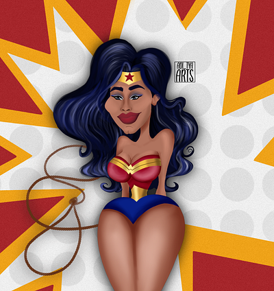 WONDER WOMAN animation artist branding design digital art fanart freelancer freelancing graphic design illustration logo motion graphics