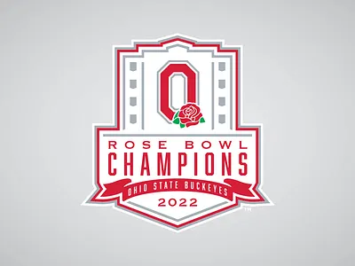 OHIO STATE BUCKEYES 2022 ROSE BOWL CHAMPIONS - Logo Concept branding buckeyes cfp college football football logos matt harvey ohio state rose bowl