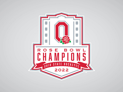 OHIO STATE BUCKEYES 2022 ROSE BOWL CHAMPIONS - Logo Concept branding buckeyes cfp college football football logos matt harvey ohio state rose bowl