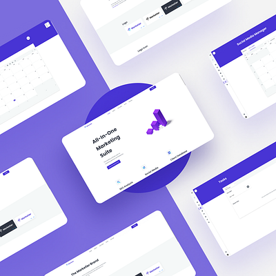 Landing page for an awesome SaaS – Marketier landing page minimal ui web app website