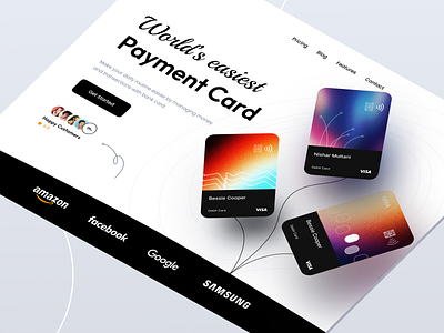 Finance Website Design bank banking banking app banking card card clean credit card finance financial services fintech fintech website landing page money payment product page ui ui des ux web website