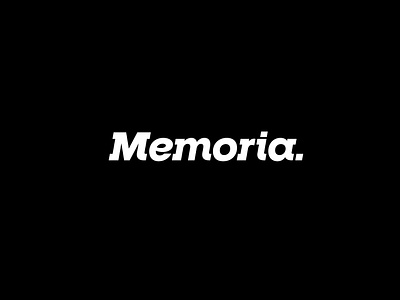 Original logotype for Memoria branding design graphic design logo typography