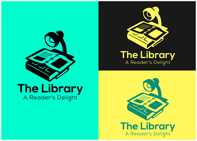 The Library 3d animation bookstore branding creative logo design drop logo graphic design illustration library logo motion graphics store logo ui vector