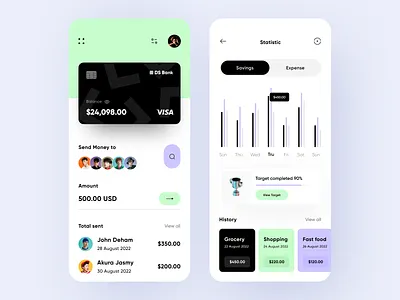 Banking App android app app design application banking banking app ios iphone mobile mobile app mobile app design mobile ui product design uiux uiux design user interface