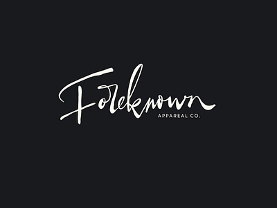 Foreknown branding calligraphy clothing crazy custom design flow fun identity illustration imperfect lettering logo rough sophisticated type unique urban