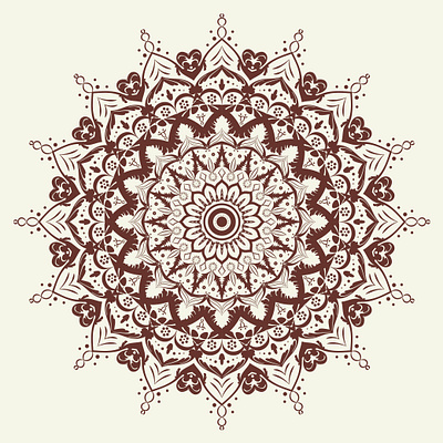 Flat Mandala Design abstract beautiful clothing design flat floral flower illustrator logo mandala pattern print vector