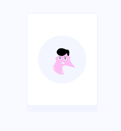 Chin 2d character chin flat illustrator pink silly