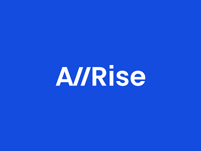 Allrise Wordmark agency minimal modern web wordmark
