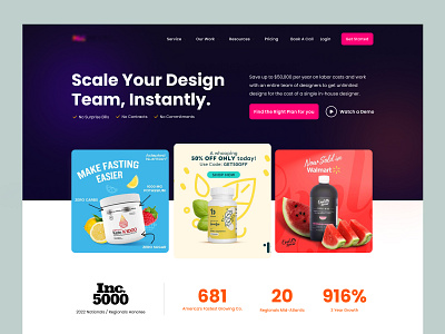 Creative Design Agency Landing page agency creative design landingpage ui visualdesign website