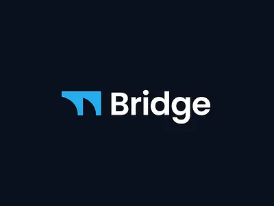 Bridge Logo abstract bridge logo minimal modern saas software web