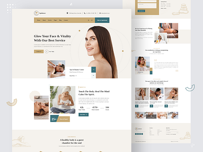 Beauty Spa Template fashion landingpage spa spa template template ui ux web website