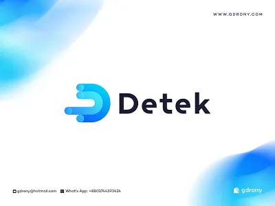 Tech Logo all data color d d icon d letter d logo data design hot icon initial initial. internet letter letters logo name tech technology tek