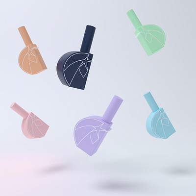 Unicorn Nails 🦄 Logo & Packaging Design beauty bottle box brand brand identity branding cosmetics cosmetology horse identity identity design label logo logotype makeup nail pack skincare star unicorn