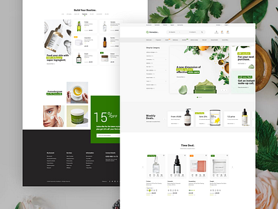 Venedor "Pharmacy" cosmetics creative design ecommerce pharmacy psd retail shop shopify store theme ui