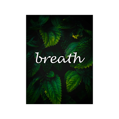 Breath in the Nature design photoshop project socialmediapost vectormasking
