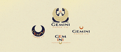 Gemini Paper Co Brand Identity brand identity branding gemini graphid design logo moon philadelphia sustainable twins wrapping paper zodiac