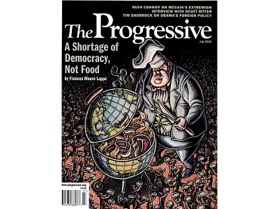 The Progressive cover illustration cover art cover illustration editorial illustration food illustration inequality lisa haney magazine cover political illustration progressive scratchboard