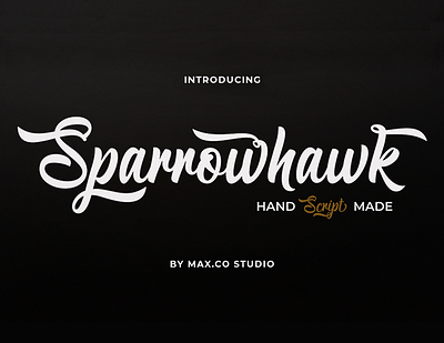 Sparrowhawk Script animation bold branding calligraphy card design elegant font graphic design illustration logo logotype motion graphics retro script type ui vintage wedding