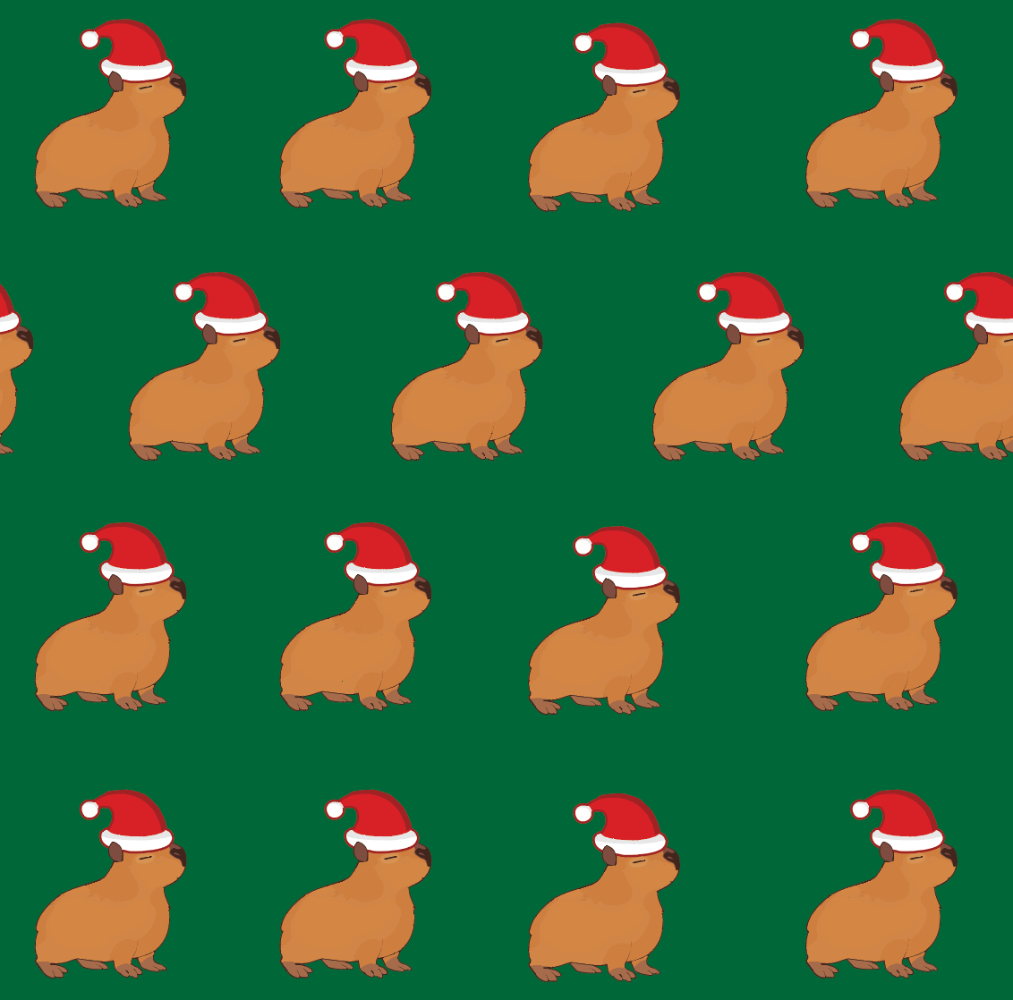 Example of Capybara Wrapping Paper