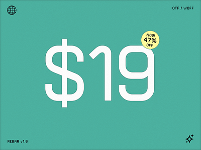 New Rebar Price font fonts typography