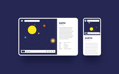 Explore Solar System clean design educationapp edutech illustration logo minimal school ui ui design ux ux design visual design