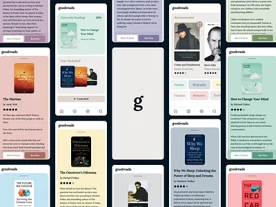 Goodreads Mobile App Redesign app app design goodreads ios mobile ui ux