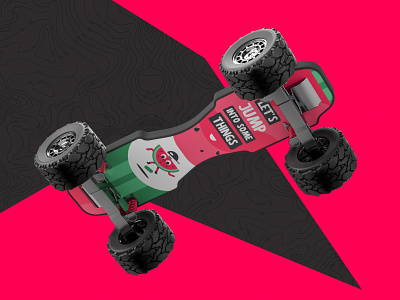 Melonboard 3d design graphic design illustration offroad render skateboard wheels