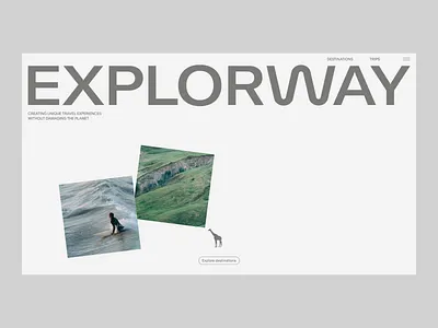 Explorway Branding & Web Design agency branding design eco identity landing local logo minimal outer page tour tourism travel traveling typography ui ux web website