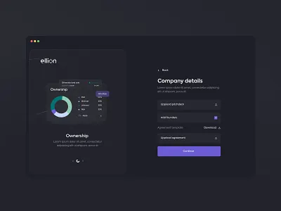 Ellion - webapp design app crypto dao dark darkmode dashboard design desktop desktop app saas ui ux web3 webapp