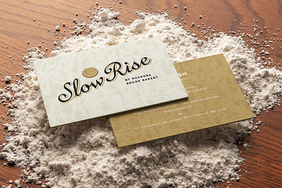 Slow Rise Business Card Design branding creative agency design logo logotype