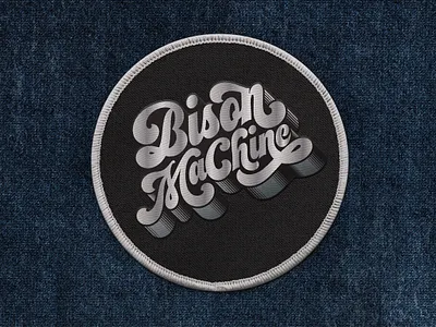 Bison Machine band logo graphic design logo logo design patch design rock band