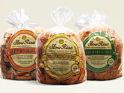 Slow Rise Packaging Design branding creative agency design logo logotype packaging
