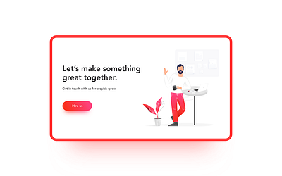 Hire us clean design illustration logo minimal ui ui design ux ux design visual design
