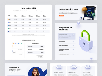Yield App Components app concept design ios ui ux web