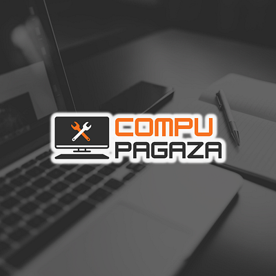 Creación de Logo COMPUPAGAZA branding design graphic design identidad corporativa illustration logo logotype