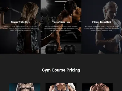 Gym website design webdesign websites