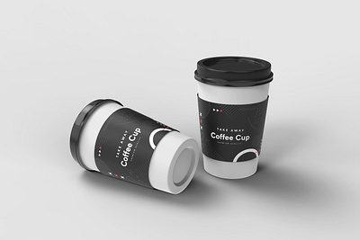 Take Away Coffee Cup Mockup 3d animation app branding design graphic graphic design illustration logo ui