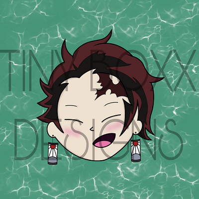 Tanjiro Emote/Icon anime demon slayer graphic design icon logo tanjiro