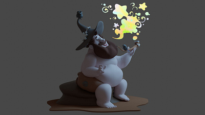 "The bearded witch" 3d