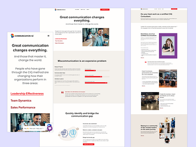 Helping companies bridge the communication gap at work landing page professional services responsive ui webdesign website