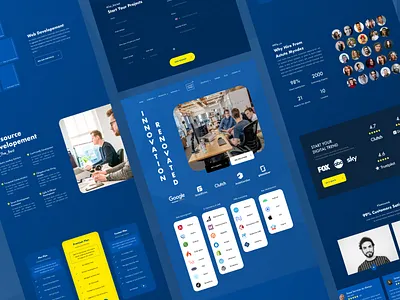 Innovation Website app branding color colour design illustration logo ui ux website