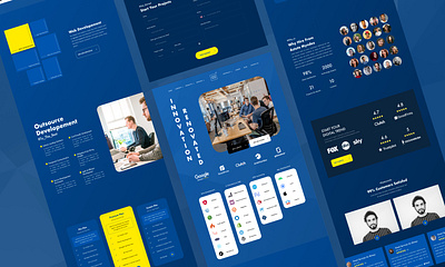 Innovation Website app branding color colour design illustration logo ui ux website