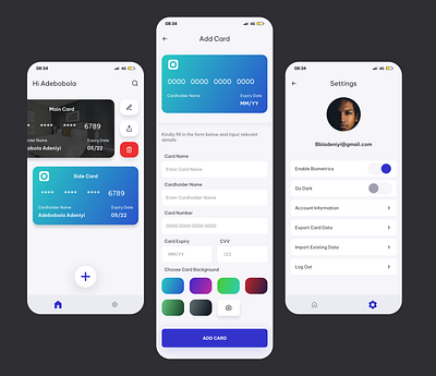 OneCard App app design app ui card clean credit card debit card finance finance ui interface app minimal mobile app product design ui design uiux wallet wallet ui