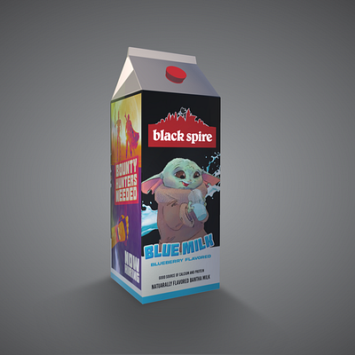 Star Wars Black Spire blue milk branding design graphic design illustration layout logo packaging design product design vector