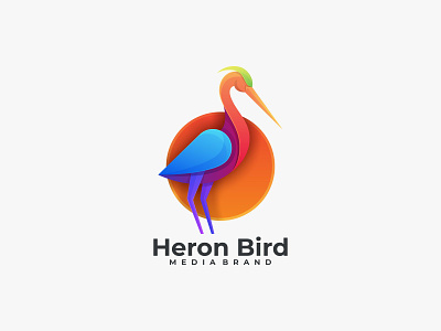 Heron Bird app branding design graphic design icon illustration logo ui ux vector