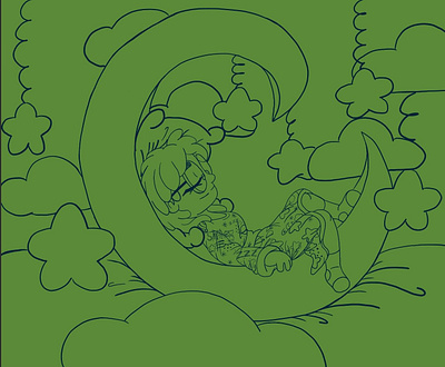 Talking to The Moon anatomy clip studio design graphic design illustration