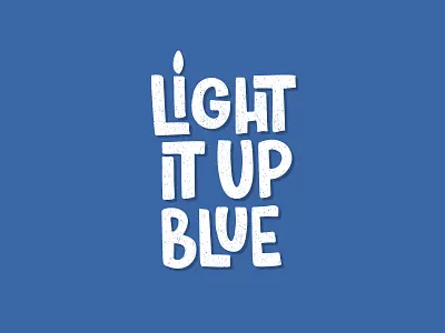 Autism Day autism awareness blue day design hand drawn illustration lettering