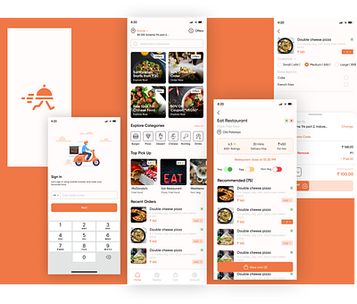 Food Delivery App Concept app ui delivery app food food and drink food app food delivery food order restaurent app